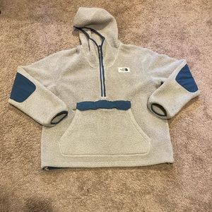 The north face Sherpa pullover hoodie